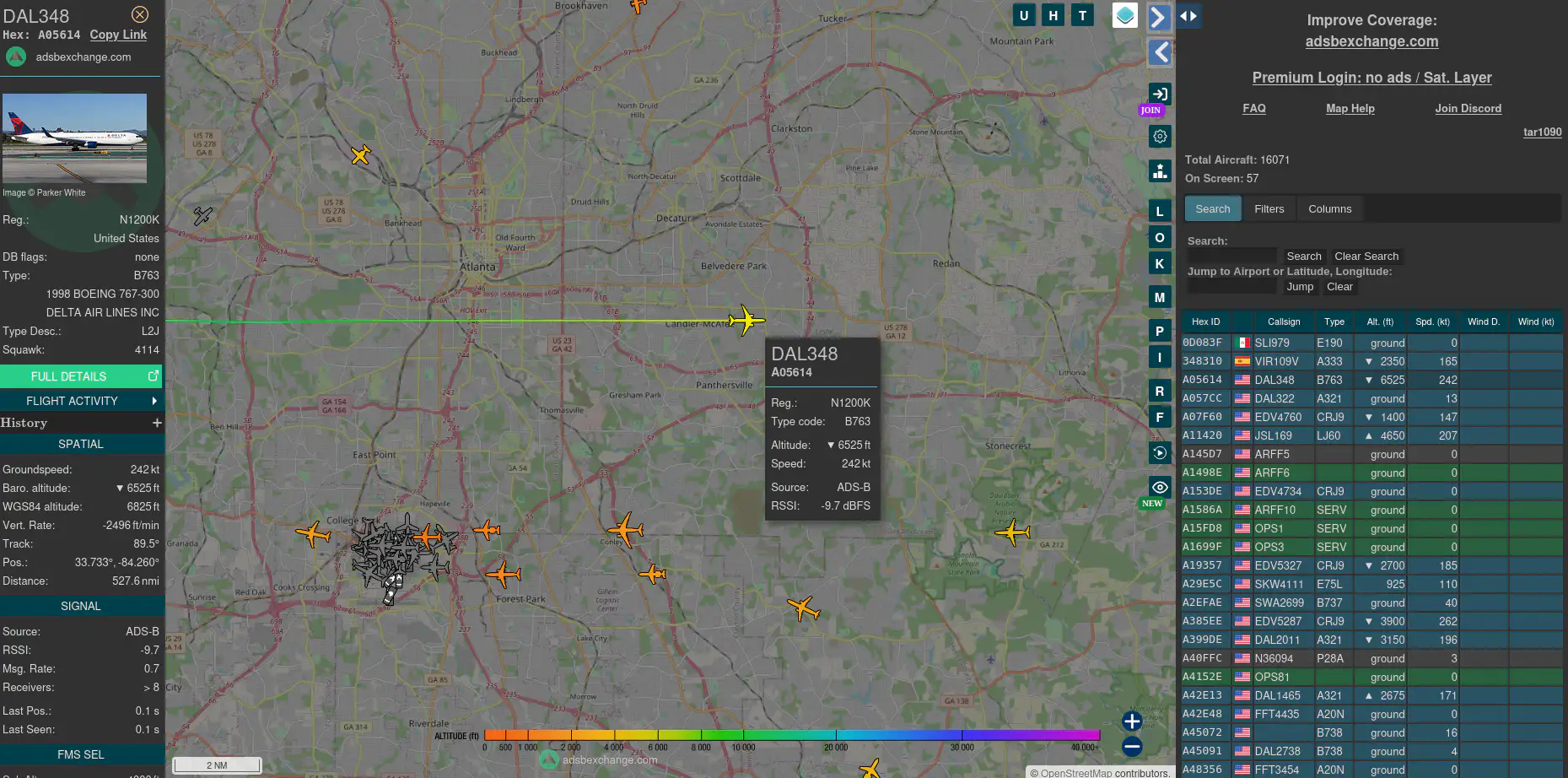ADS-B Flight Tracker Example