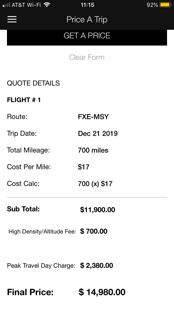 Airstream Jets Distance Card