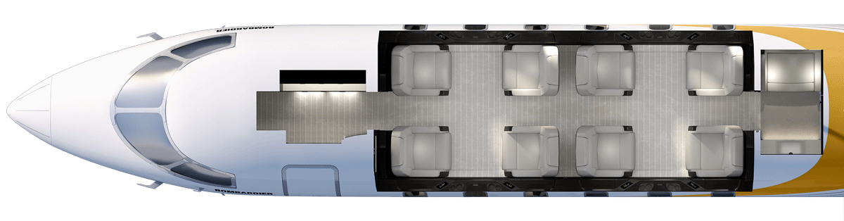 Challenger 350 seating plan Challenger 350 seating plan