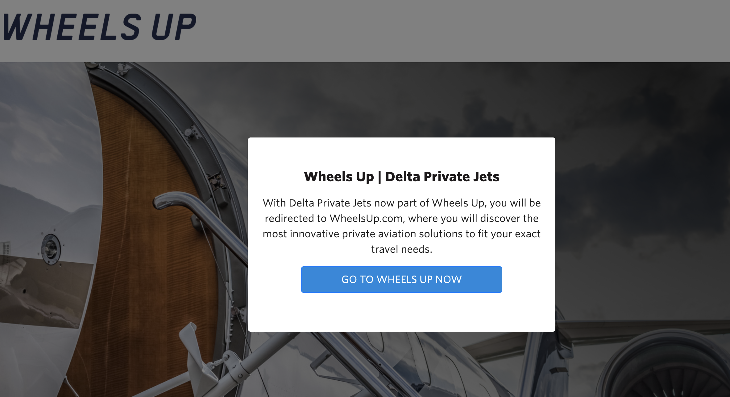 Delta Private Jets website
