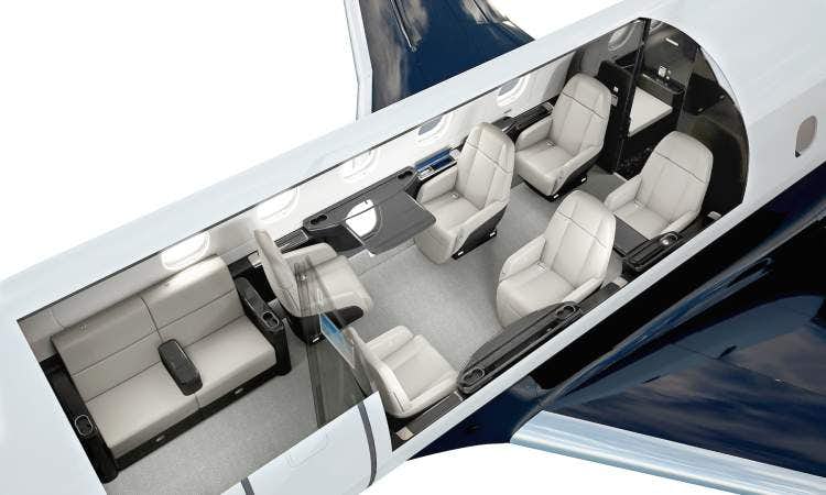 Legacy 450 cabin layout