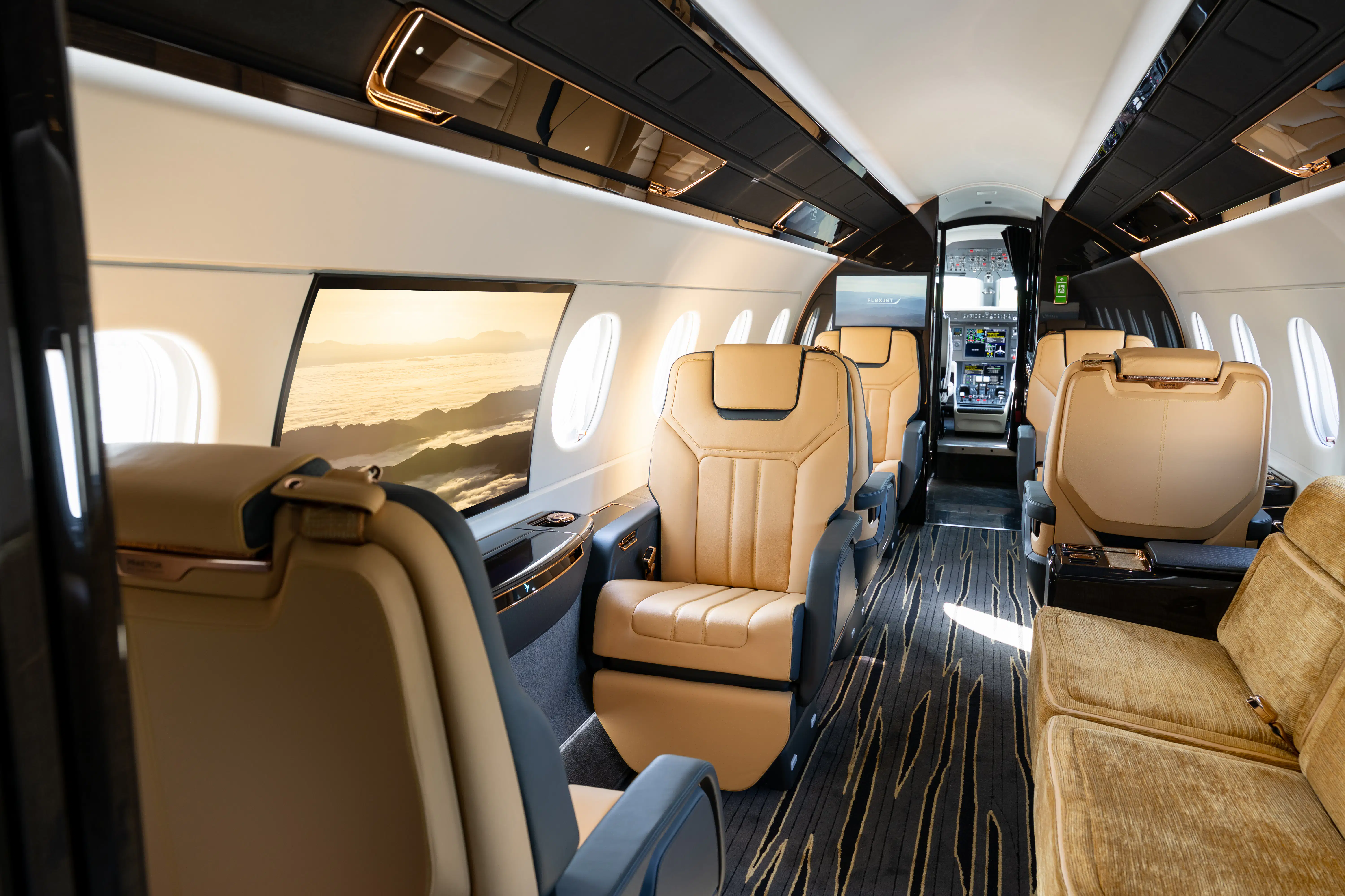 Flexjet, Praetor 600E interior