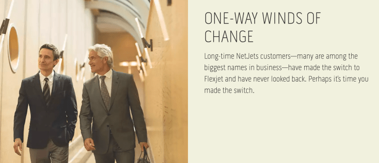 Flexjet compared to NetJets