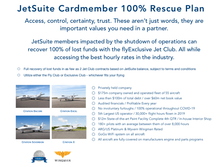 FlyExclusive jet card pricing

