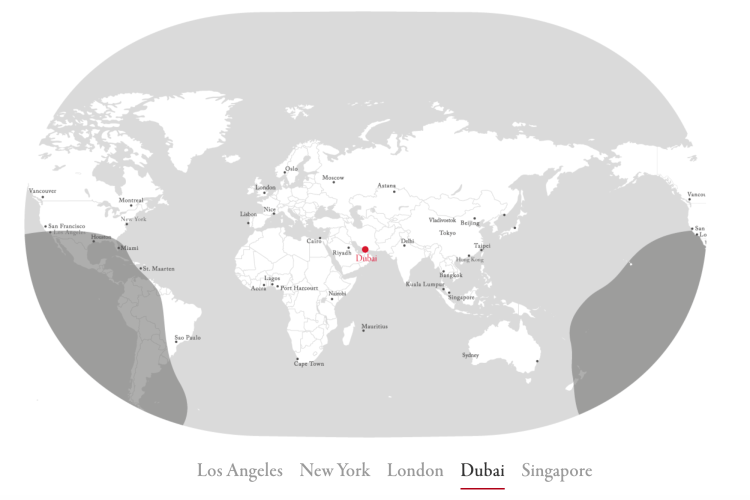 Global 7500 range from Dubai
