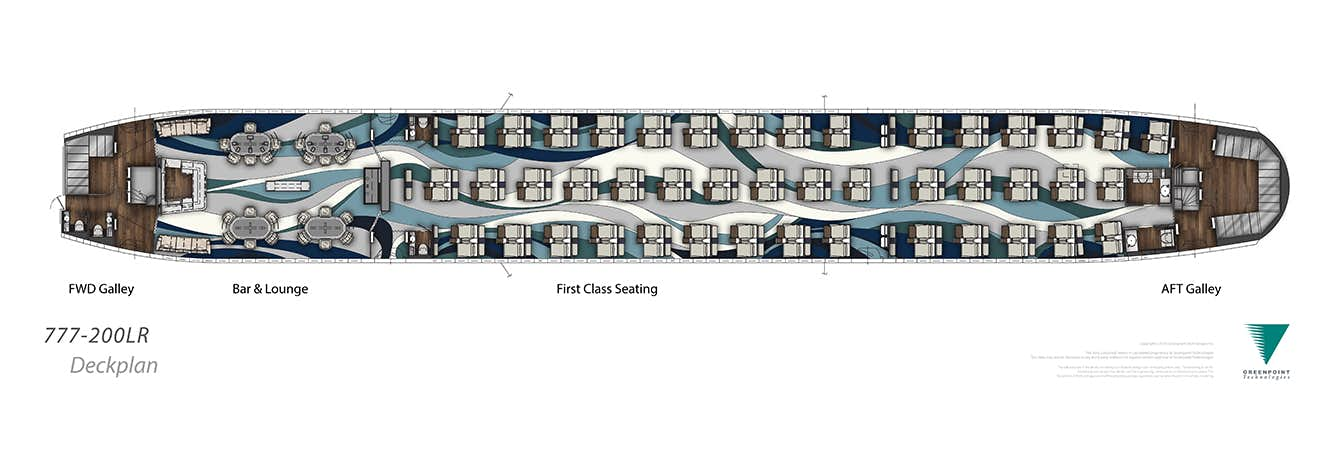 Greenpoint Crystal AirCruises Deckplan 1339 x 459