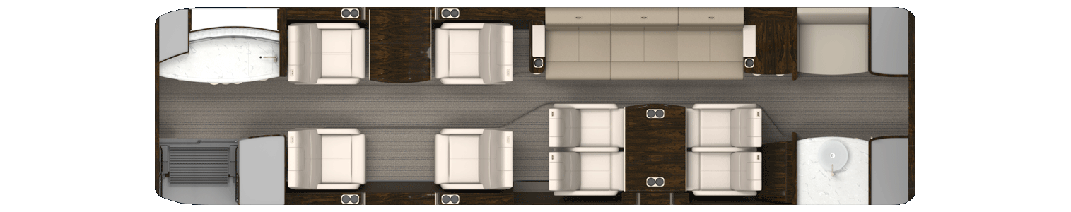 Gulfstream G280 with 10 seats