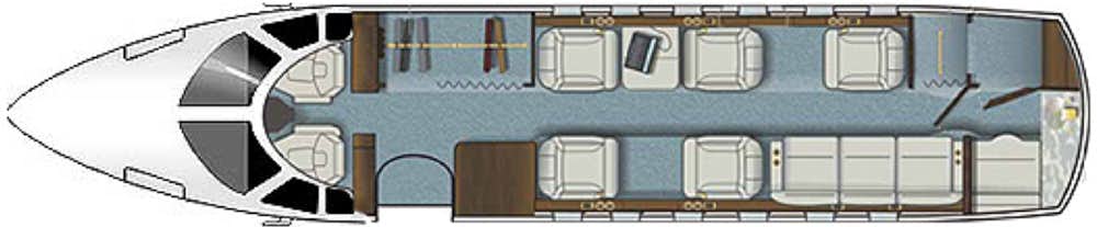 Hawker 800xp seating