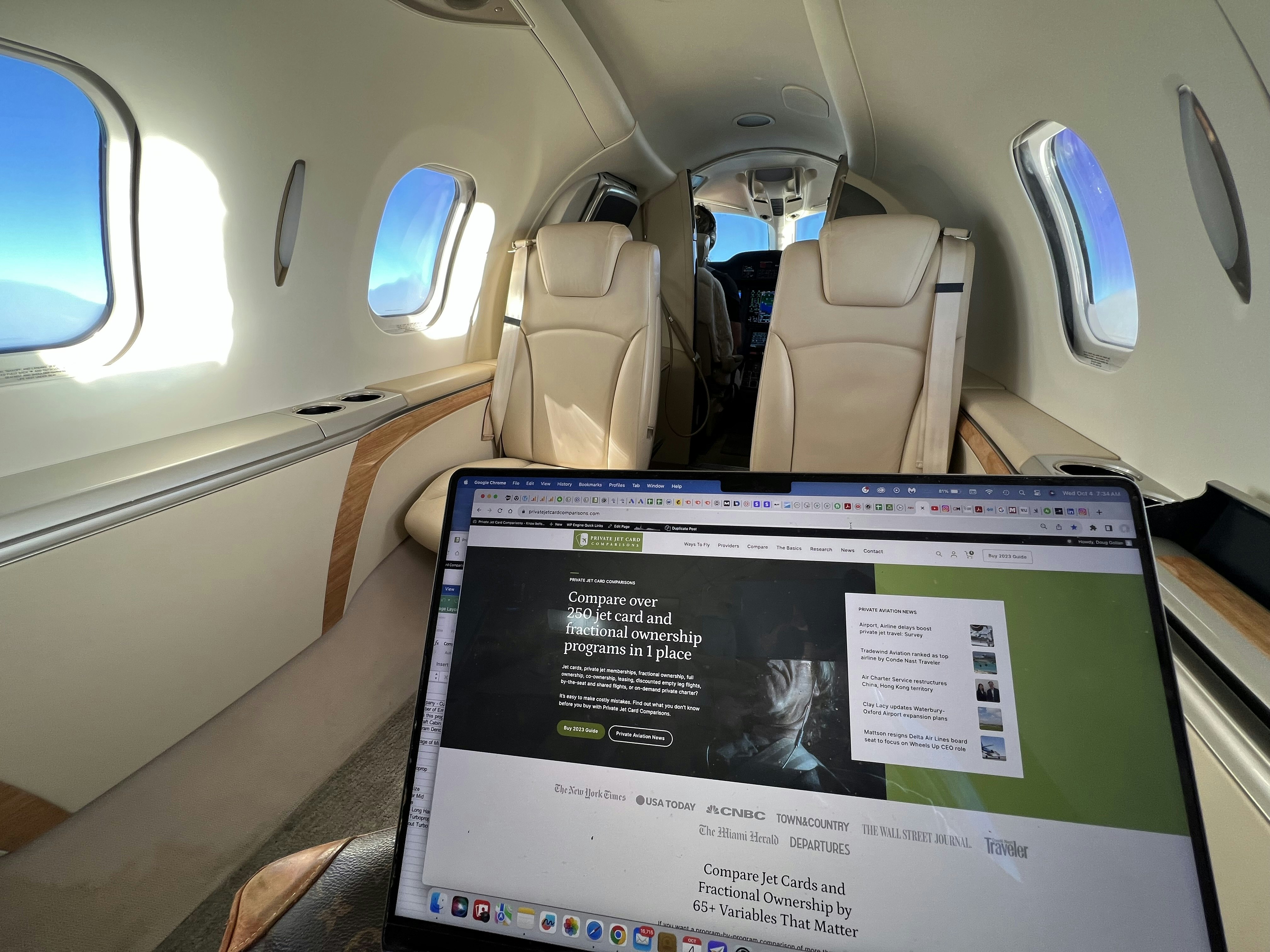 How important is WiFi in choosing a private jet flight provider?