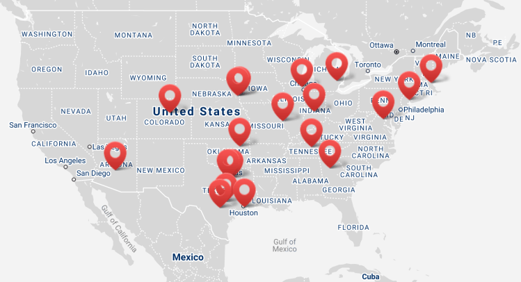 Jet Linx base locations