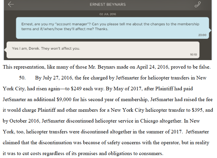 JetSmarter makes false promises