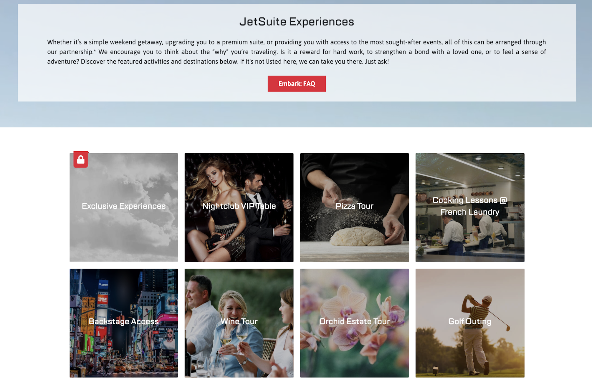 Jet card offers vary by either cabin size or specific make of private jet