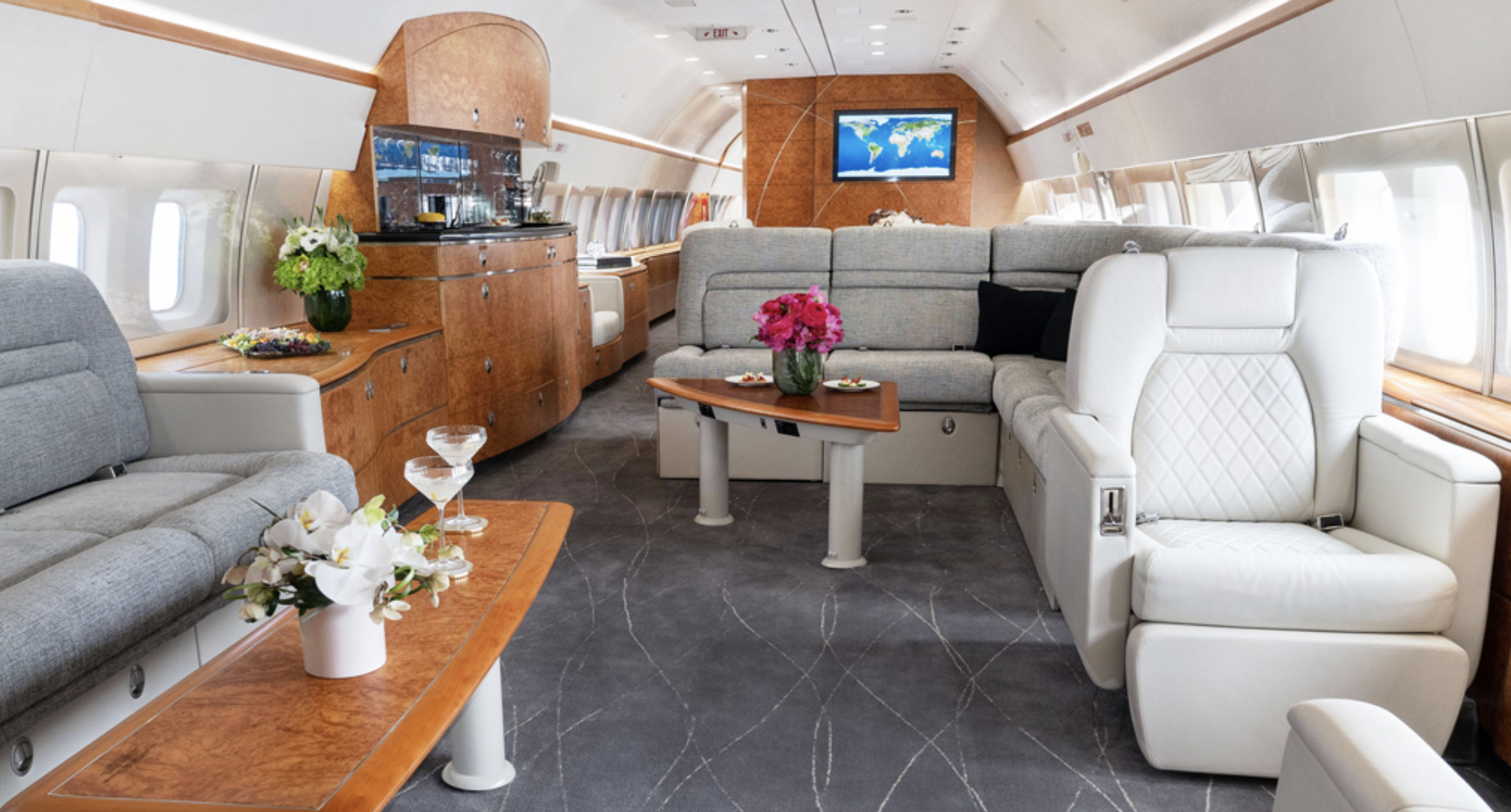 Joe Biden BBJ living area