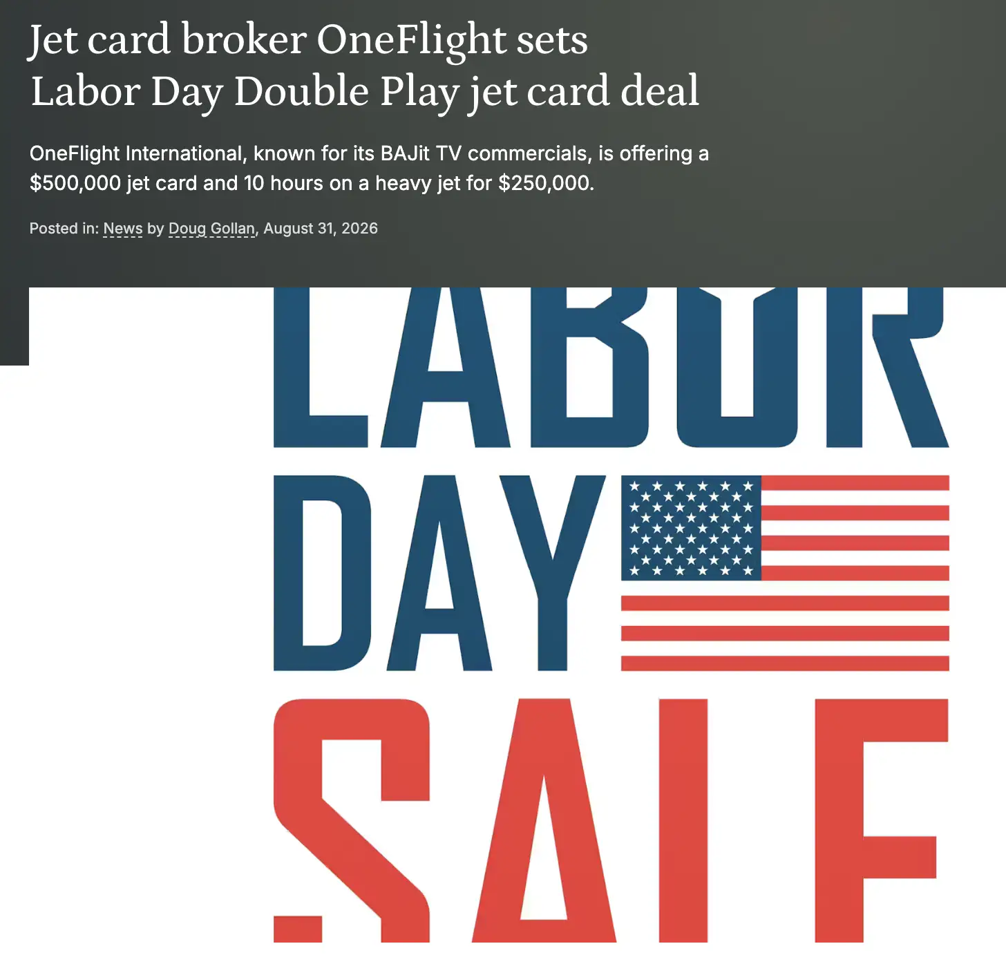 Labor Day Sale
