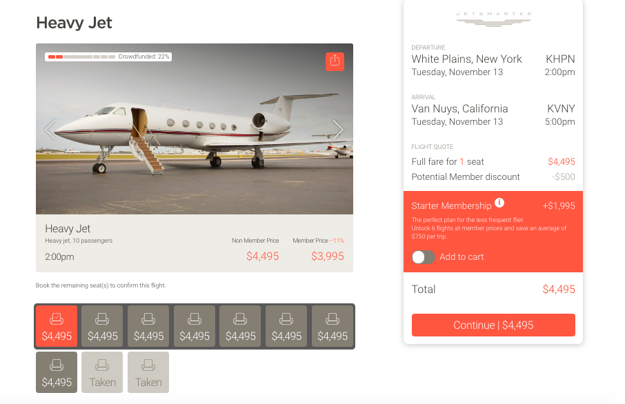 private jet charter price