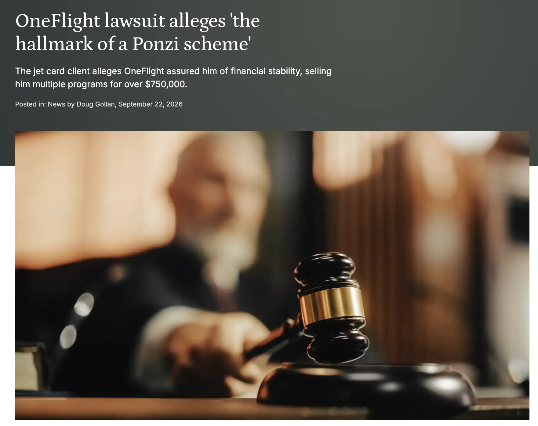 OneFlight lawsuit