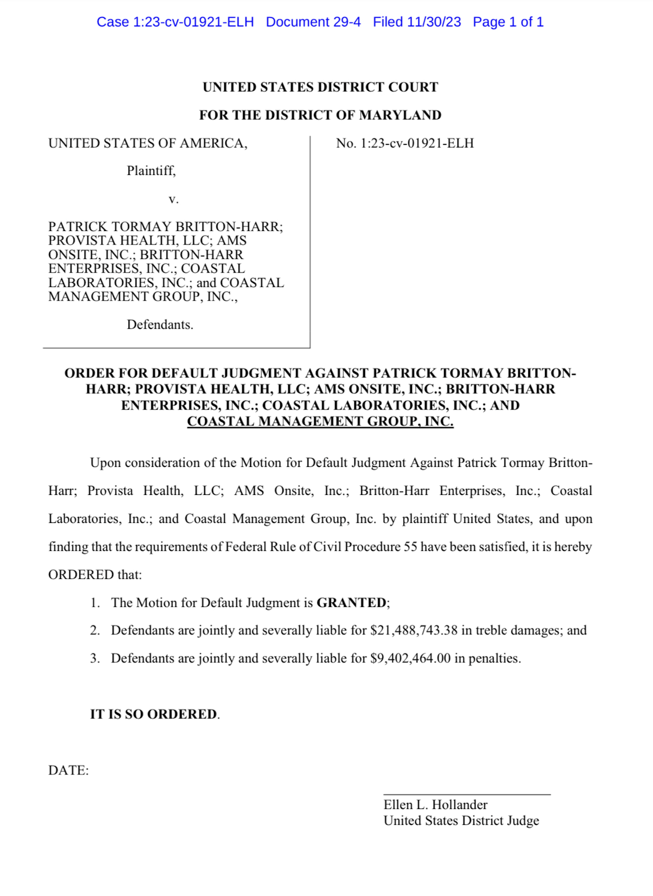 Patrick Britton-Harr DOJ