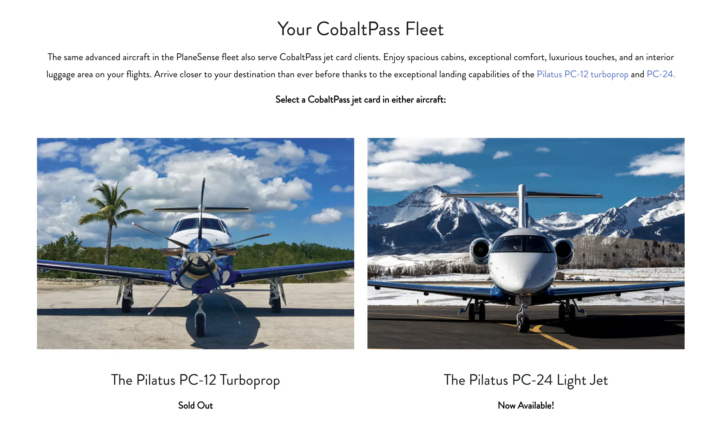 PlaneSense CobaltPass