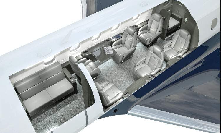 Praetor 500 cabin layout