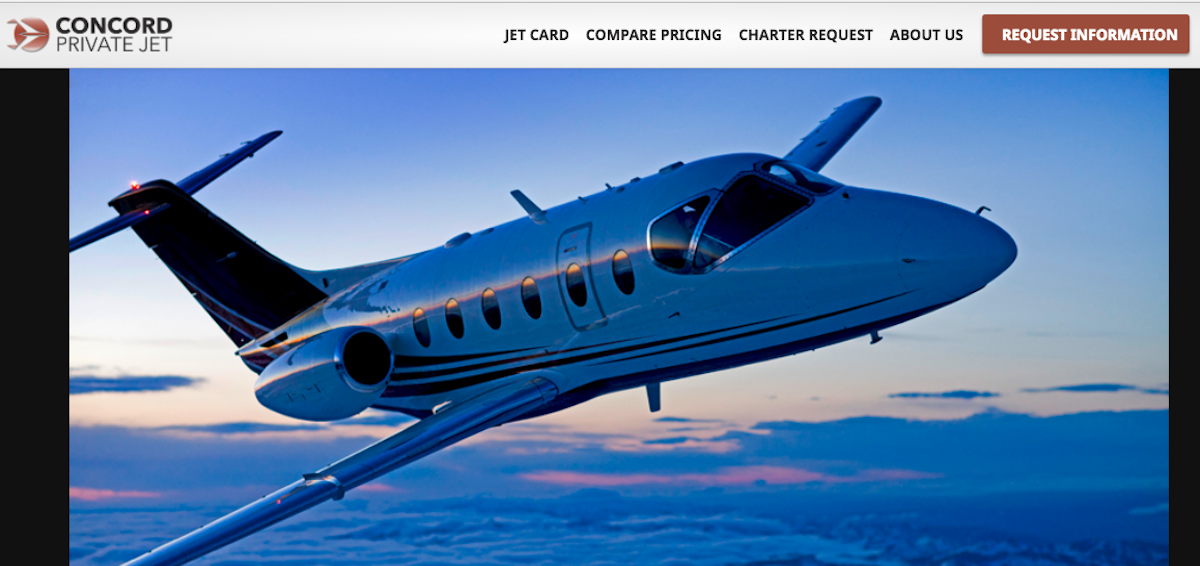 Concord Private Jet Offers Two Hours Free With 25 Hour Jet Cards ...