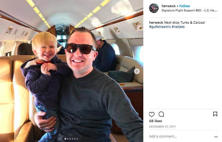 Father and son on a NetJets GIVSP