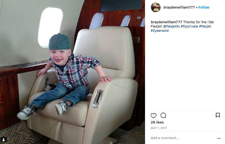 Flexjet fractional jet card for families