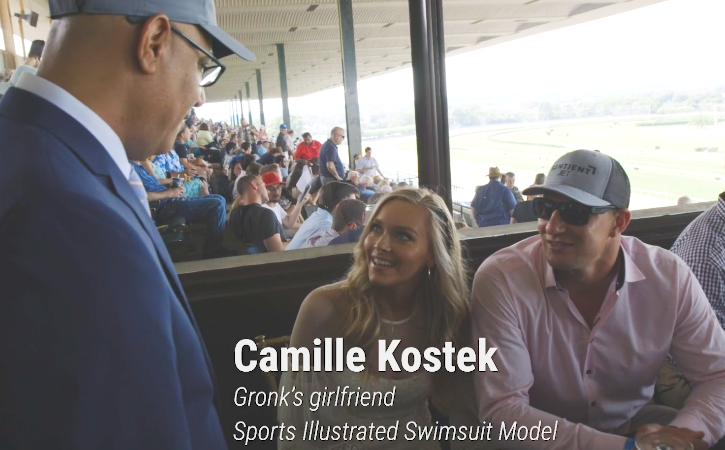 Rob Gronkowski girlfriend and Sentient Jet flier Camille Kostek