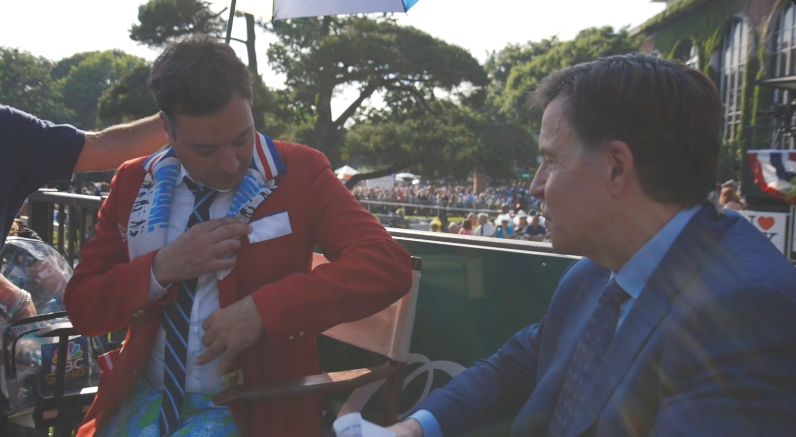 Bob Costas and Jimmy Fallon