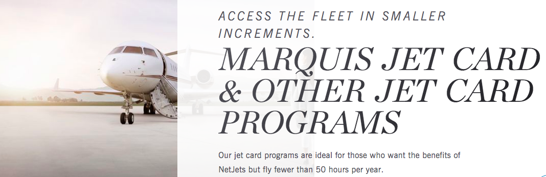 NetJets fractional jet card