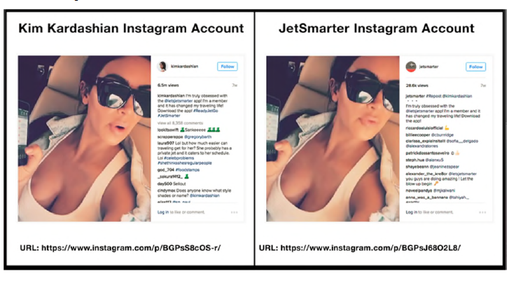 JetSmarter Kim Kardashian Instagram