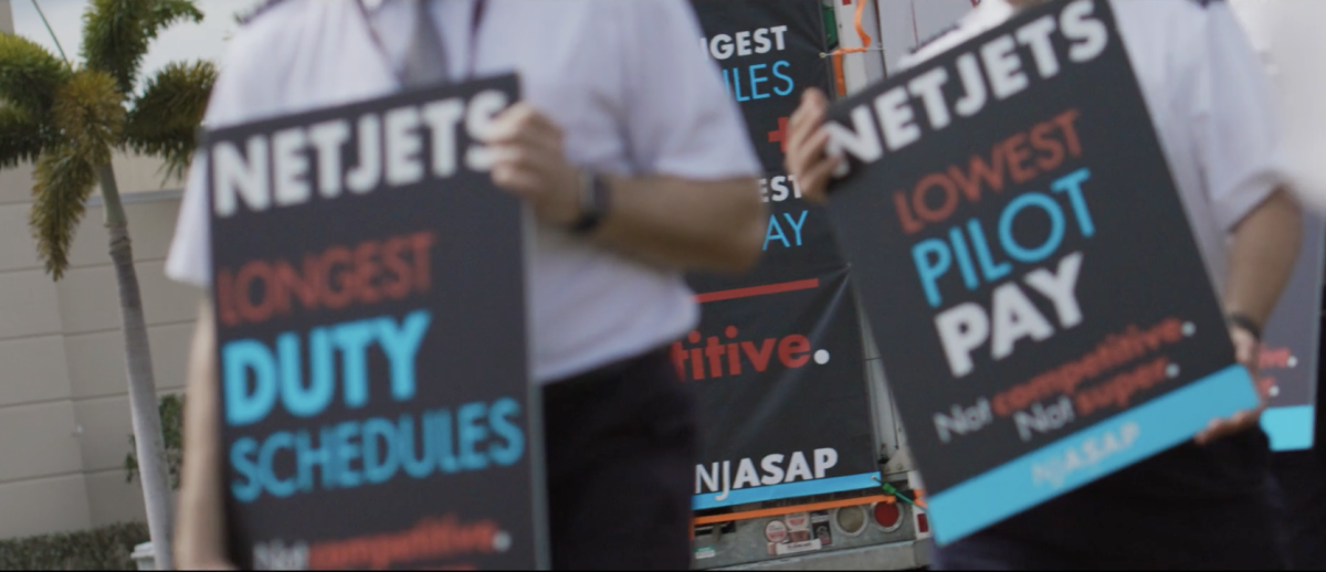 Unionized employees at NetJets relaunch labor coalition