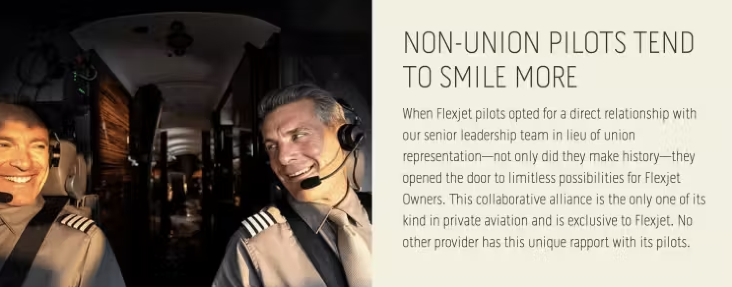 Flexjet vs NetJets ad