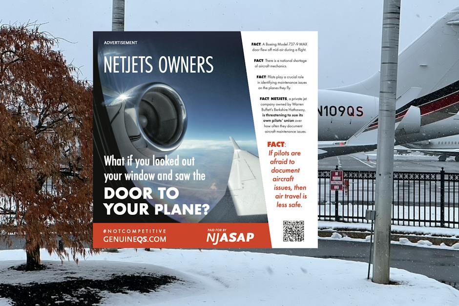 NJASAP claims ‘grave threat to the safety culture at NetJets’