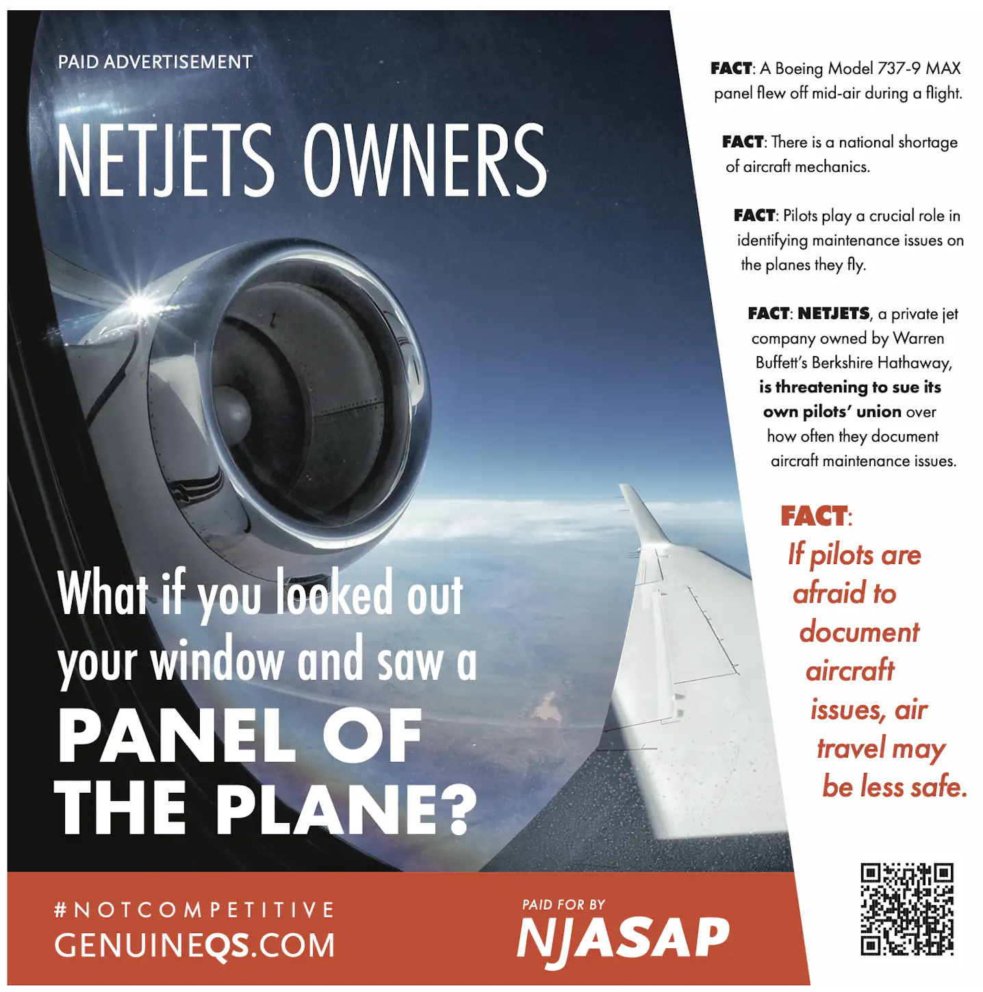 Netjets Security NJASAP claims ‘grave threat to the safety culture at NetJets’