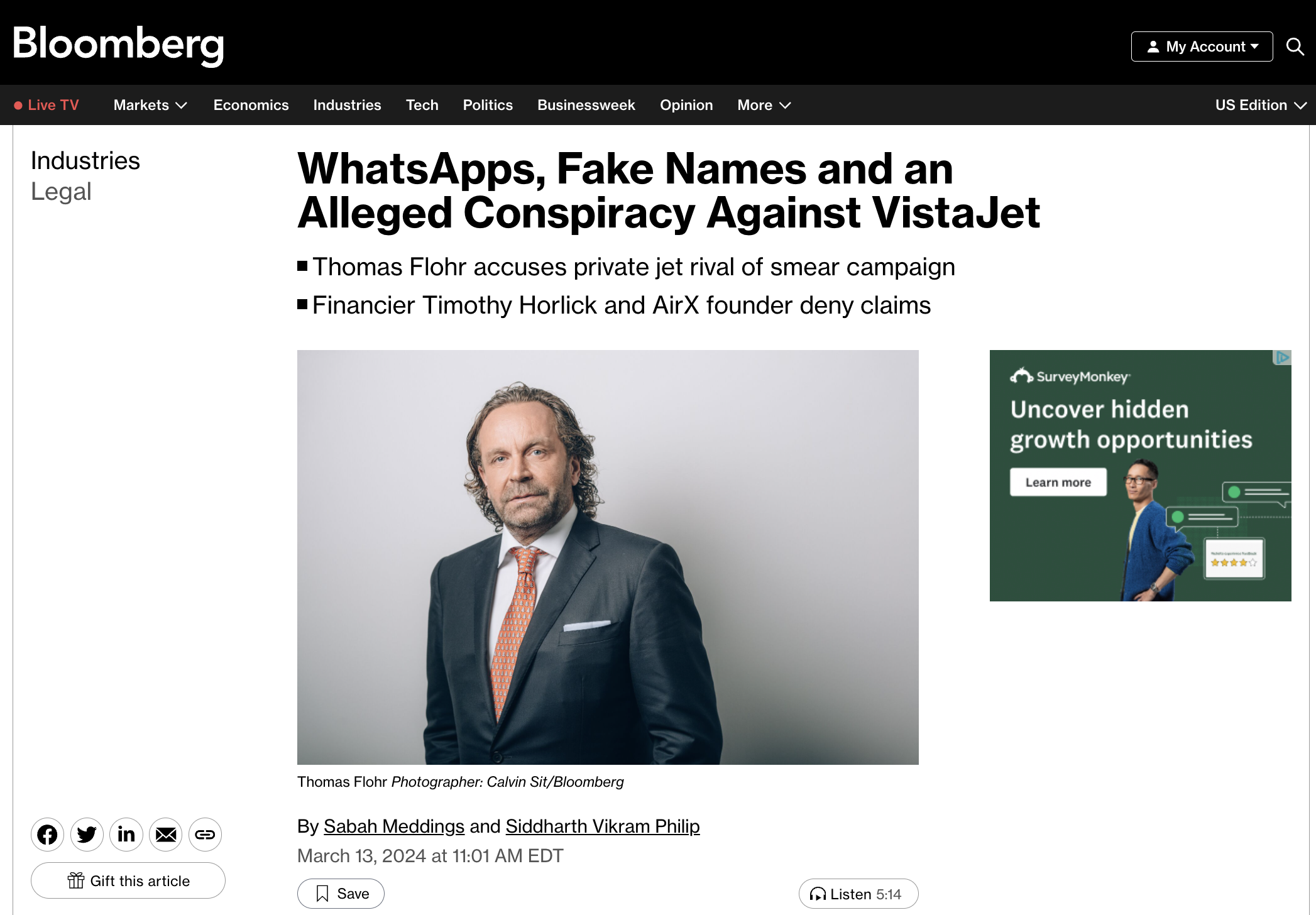 Bloomberg Thomas Flohr