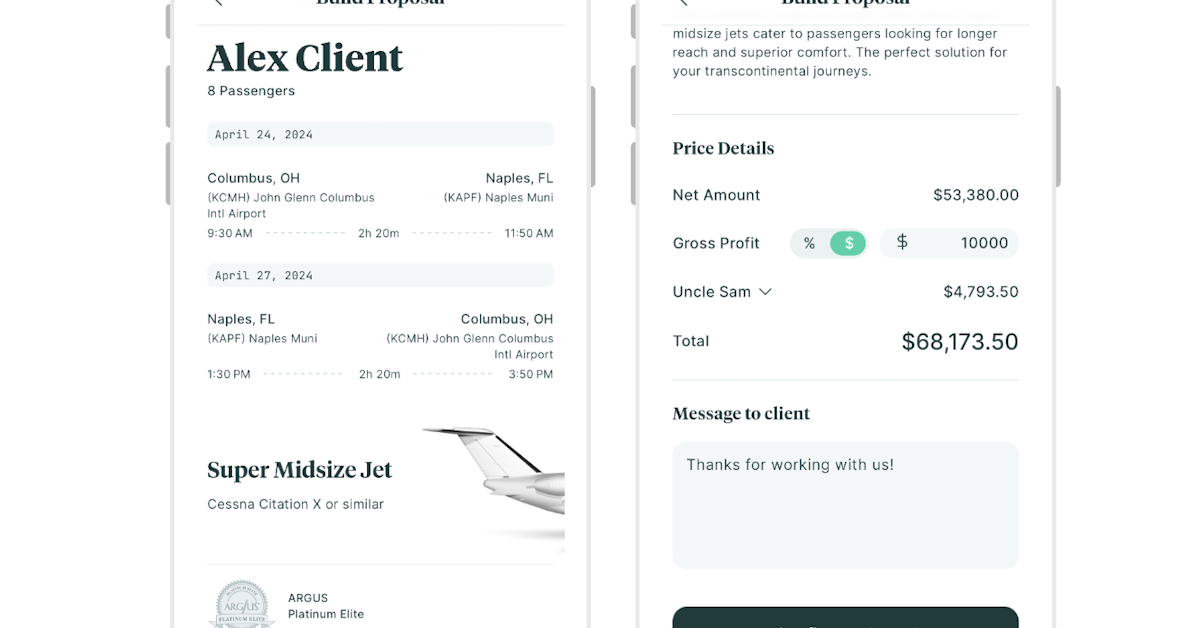 Jet Goodwin B2B private jet charter platform Goodwin signs FlyExclusive