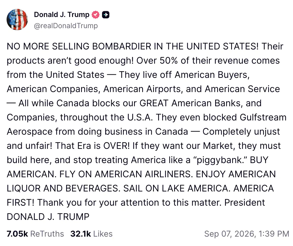 Trump Bombardier