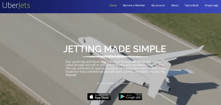 UberJets private jet membership