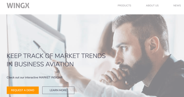 WingX how many private jet flights Europe