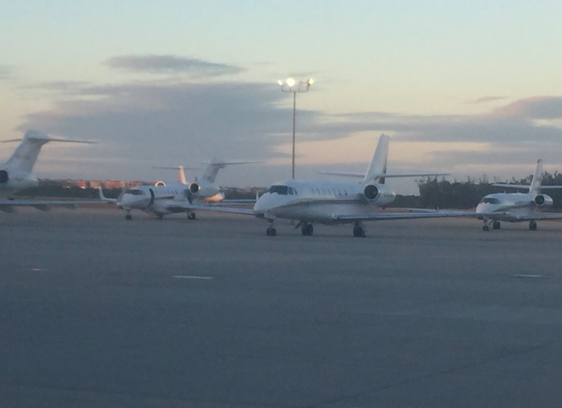 2018 number of private jet flights