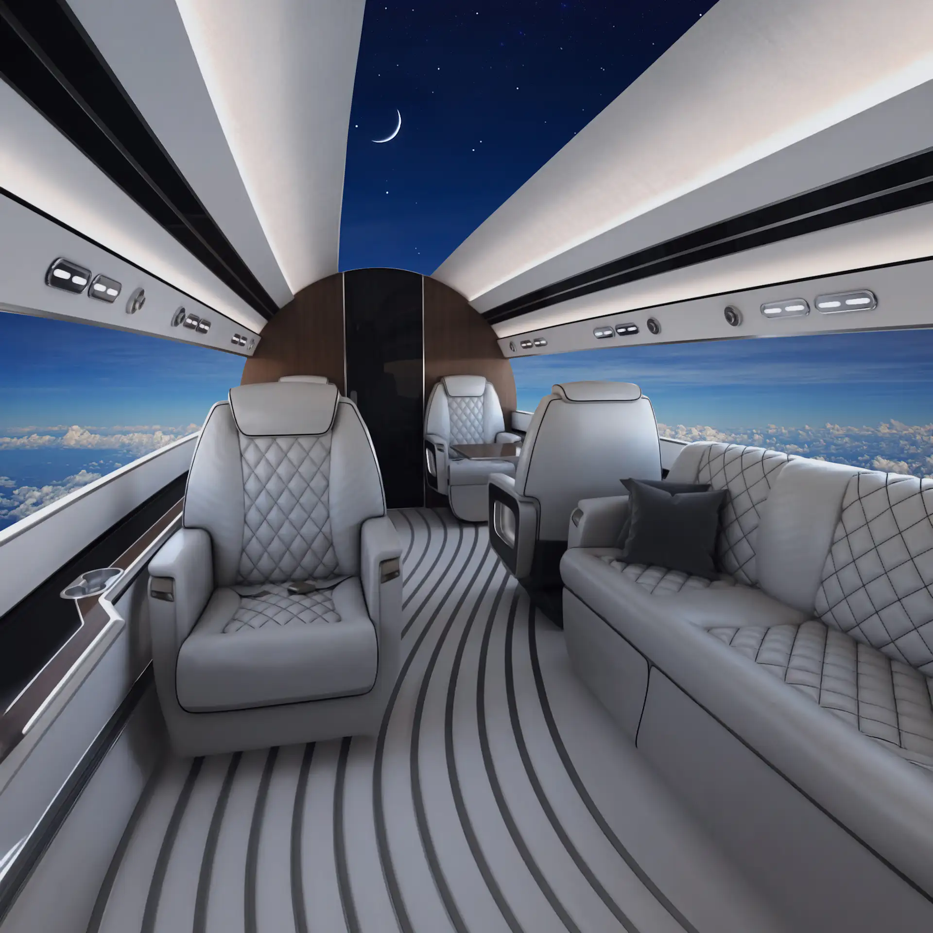 Large Cabin and Long-Range Private Jets ranked by range